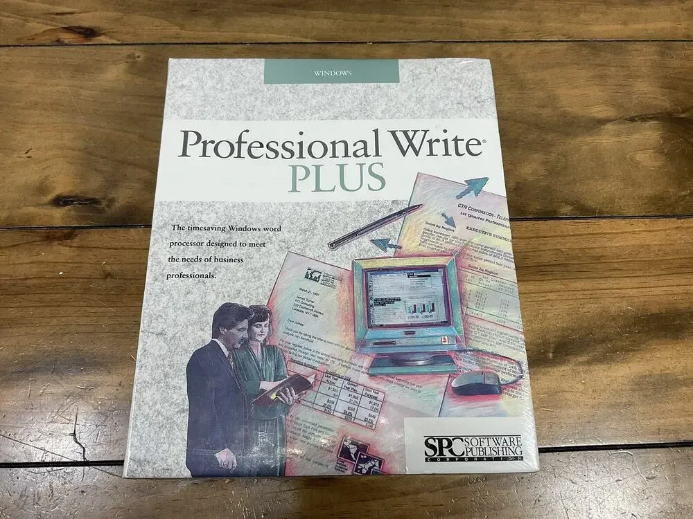Microsoft Windows Professional Write Plus Disk Word Processor 1991 NEW OLD STOCK